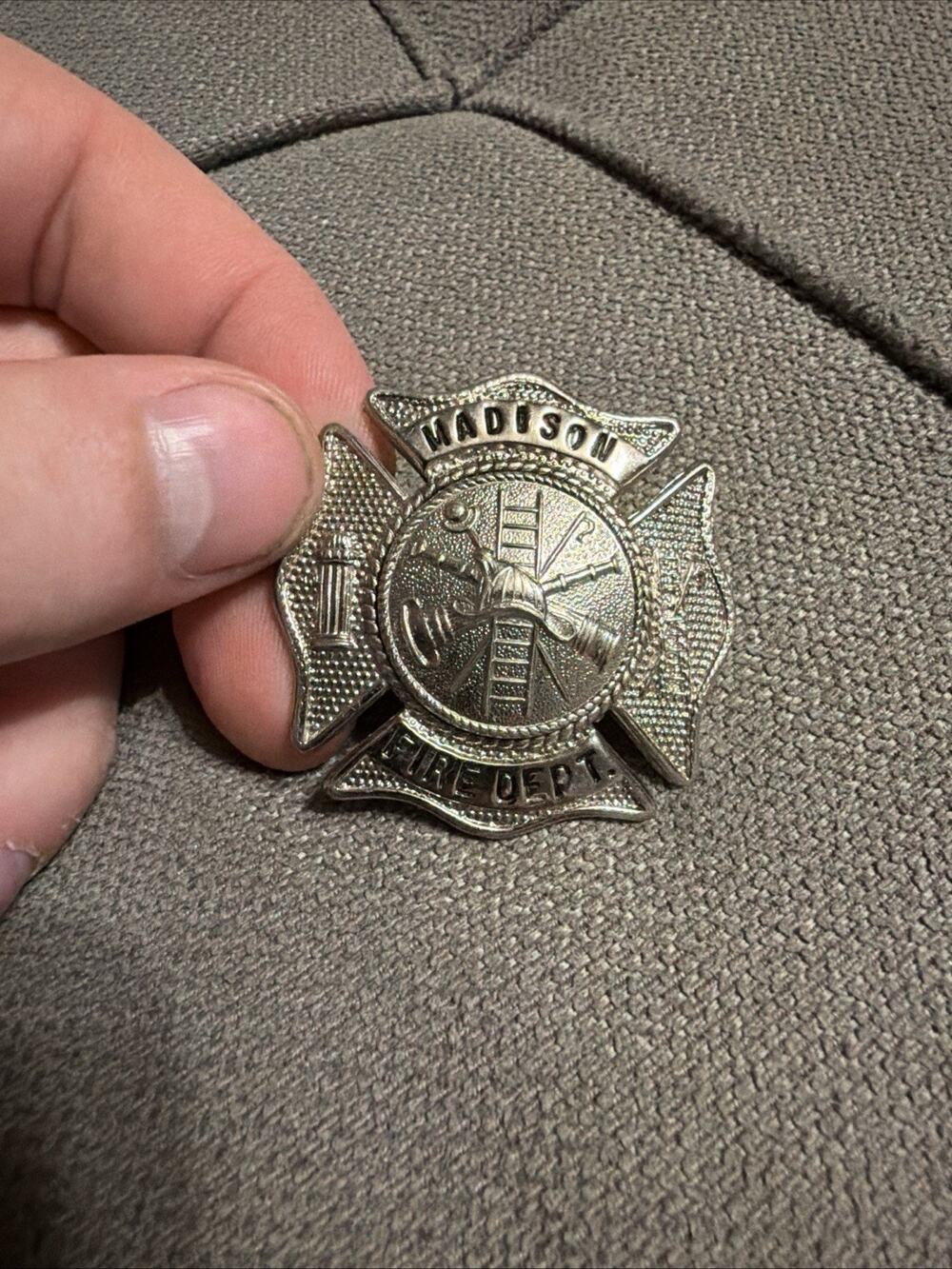 Madison Fire Department Screwback Hat Pin